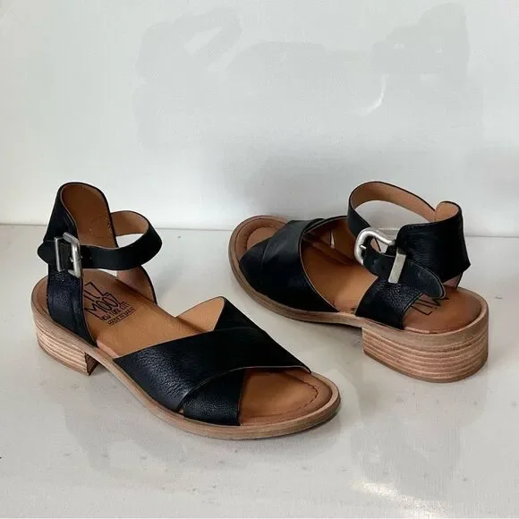 Miz Mooz Moe Leather Heeled Sandals - Picture 2 of 8